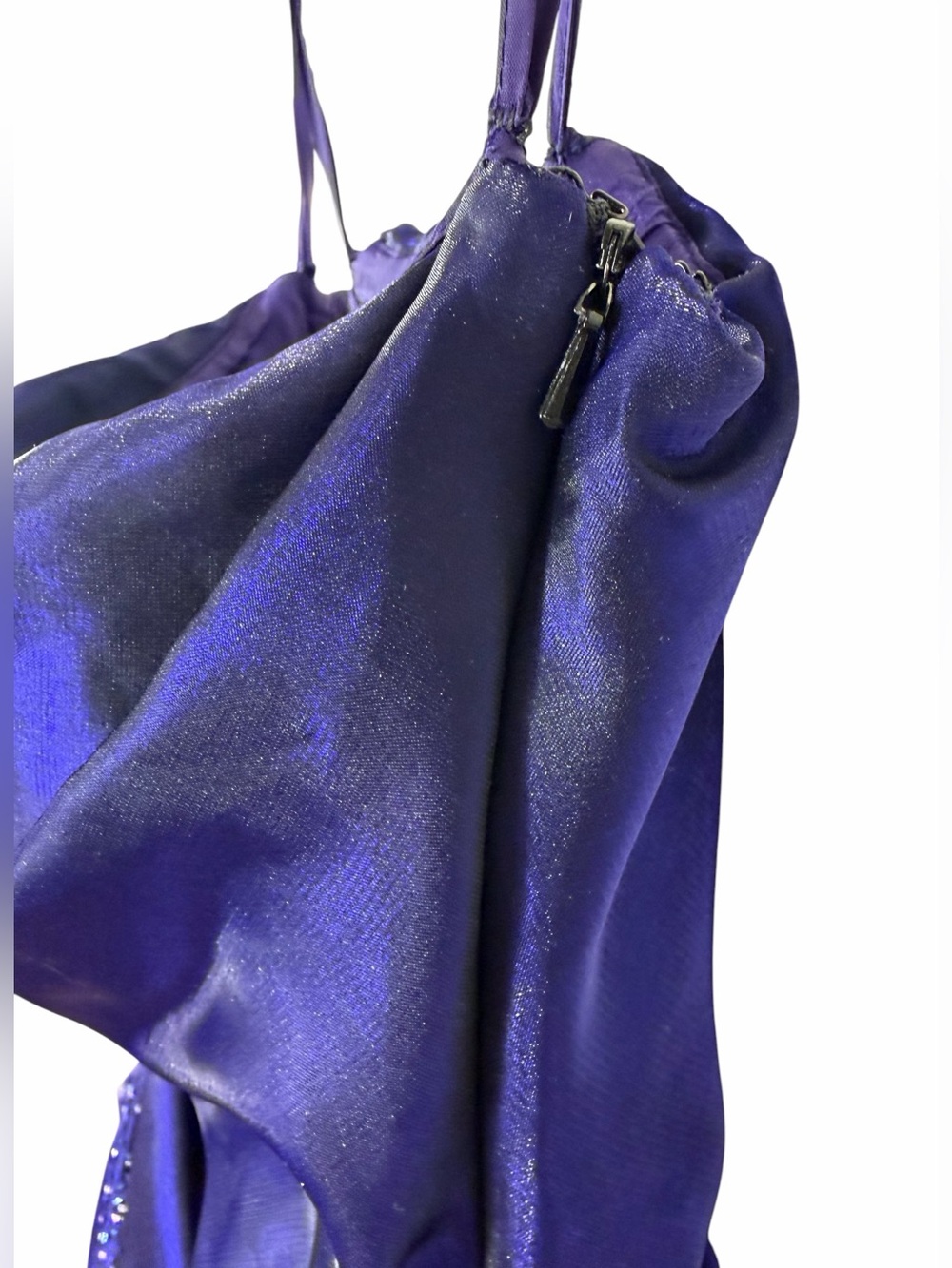 Strapless Sue Wong Nocturne Royal Sapphire /Royal Purple Iridescent Dress Formal - Picture 3 of 6